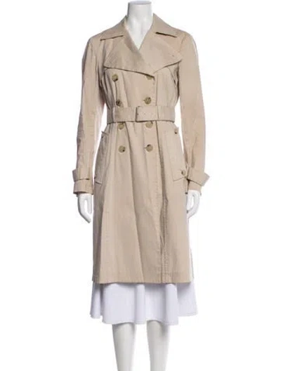 Pre-owned Theory Trench Coat In Neutral