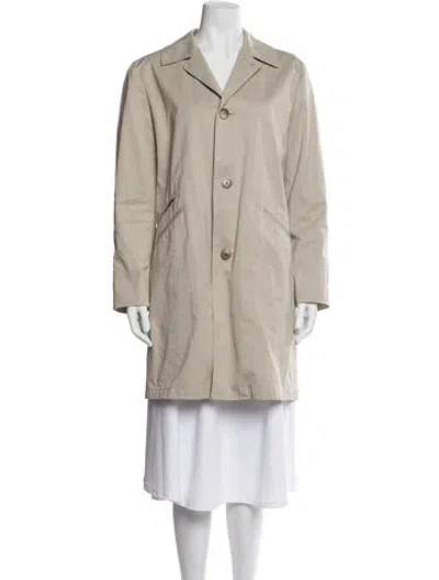 Pre-owned Theory Trench Coat In Neutral