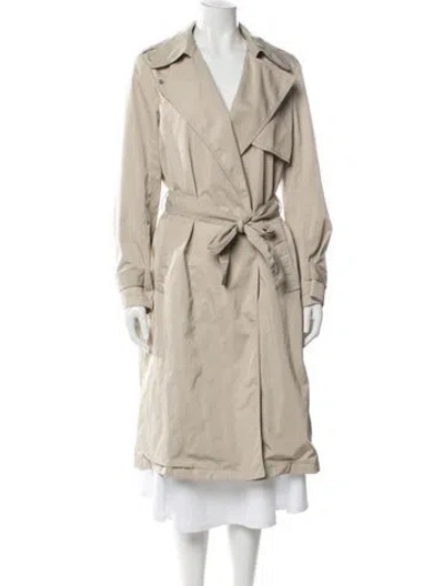 Pre-owned Theory Trench Coat In Neutral