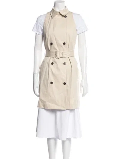 Pre-owned Theory Trench Coat In Neutral