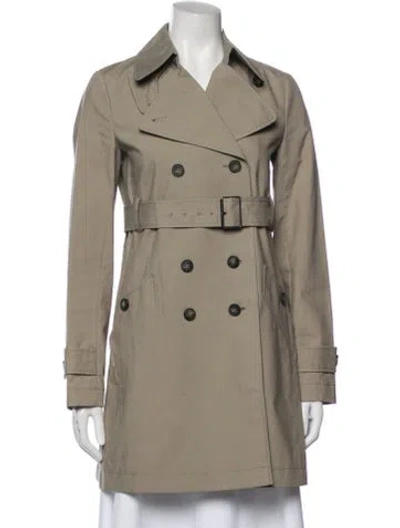 Pre-owned Theory Trench Coat In Neutral
