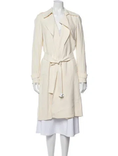 Pre-owned Theory Trench Coat In Neutral