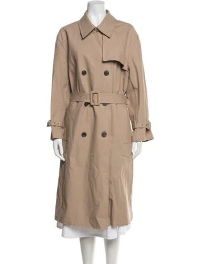 Pre-owned Theory Trench Coat In Neutrals