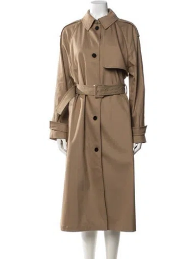 Pre-owned Theory Trench Coat In Neutrals