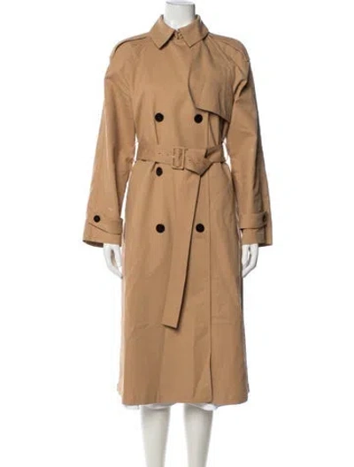 Pre-owned Theory Trench Coat In Neutrals