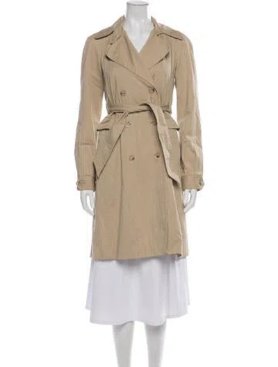 Pre-owned Theory Trench Coat In Neutrals