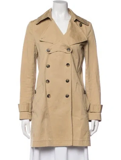 Pre-owned Theory Trench Coat In Neutrals