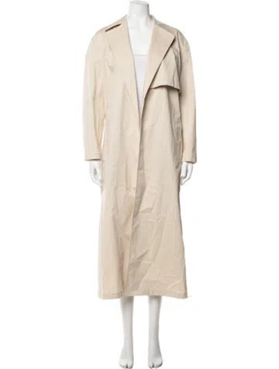Pre-owned Theory Trench Coat In Neutrals