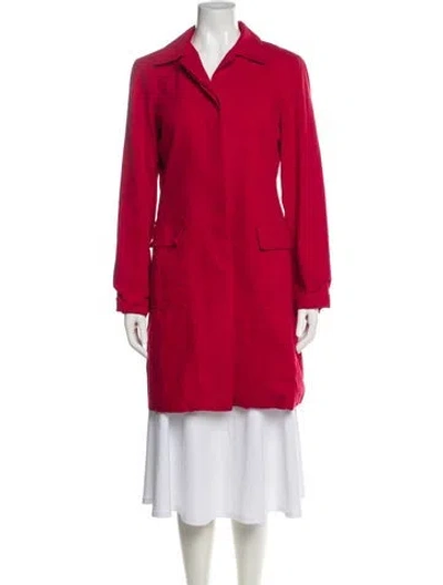 Pre-owned Theory Trench Coat In Pink