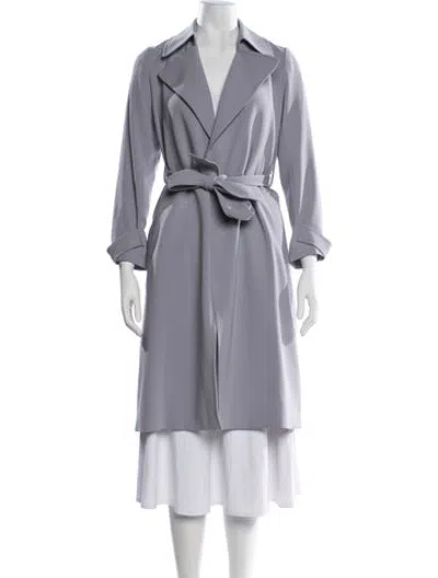 Pre-owned Theory Trench Coat In Purple