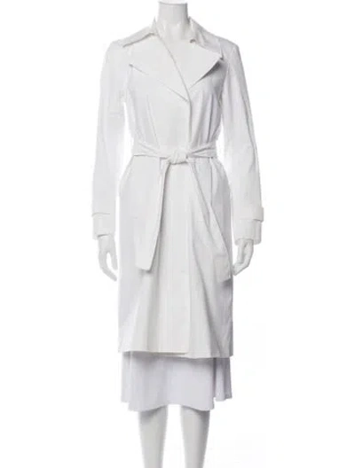 Pre-owned Theory Trench Coat In White