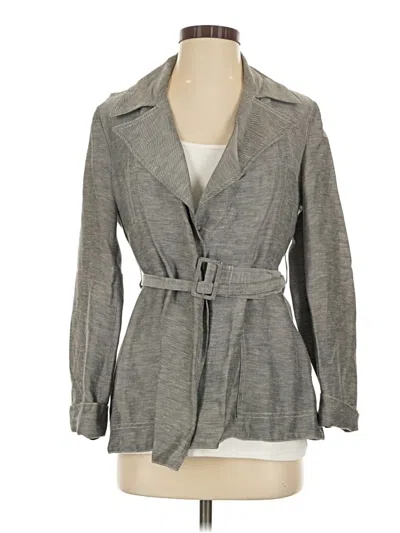 Pre-owned Theory Trenchcoat In Gray