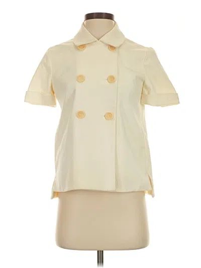 Pre-owned Theory Trenchcoat In Ivory