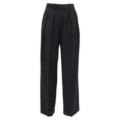 Pre-owned Theory Trouser Pants In Black Wool