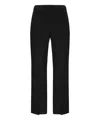 Theory Relaxed Straight Pant In Stretch Velvet In Black