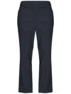 Theory Textured-crepe Slim-leg Pants In Concord
