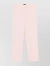 Theory Treeca Cropped Trousers With Elasticated Waist In Pink