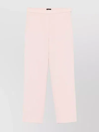 THEORY TROUSERS CROPPED ELASTICATED WAIST POCKETS