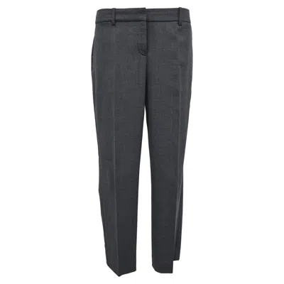 Theory Trousers In Grey Wool In Gray
