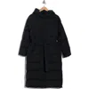 Theory True Hooded Down Coat In Black