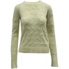 Theory Tucked Crewneck Sweater In Cream Cashmere In White
