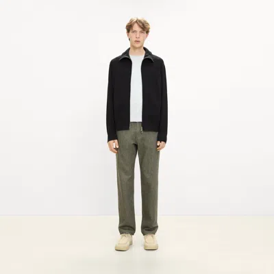 Theory Turtleneck Cardigan In Light Bilen In Black