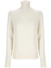 Theory Womens Cashmere Turtleneck Pullover Sweater In Ivory