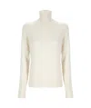 Theory Womens Cashmere Turtleneck Pullover Sweater In White
