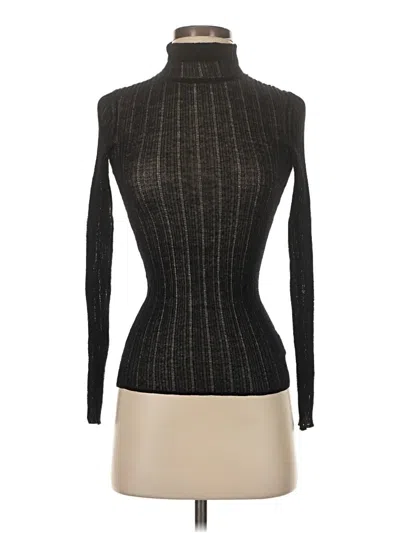 Pre-owned Theory Turtleneck Sweater In Black