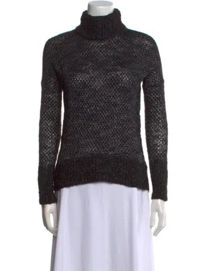 Pre-owned Theory Turtleneck Sweater In Black