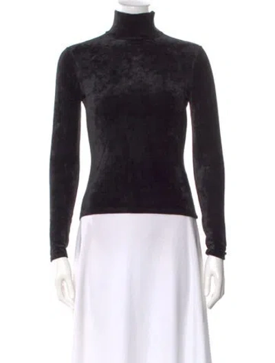 Pre-owned Theory Turtleneck Sweater In Black