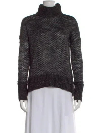 Pre-owned Theory Turtleneck Sweater In Black