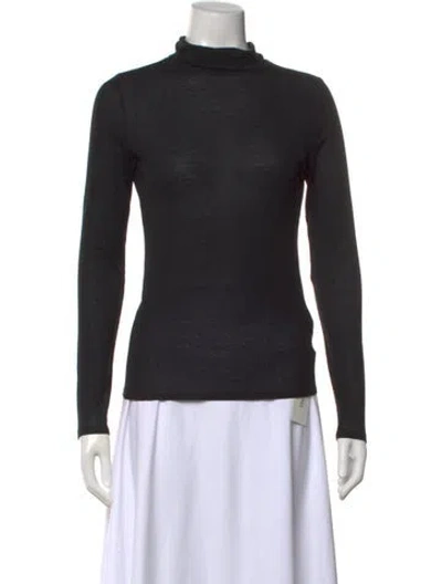 Pre-owned Theory Turtleneck Sweater In Black