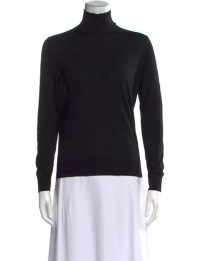 Pre-owned Theory Turtleneck Sweater In Black