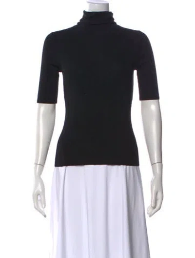 Pre-owned Theory Turtleneck Sweater In Black