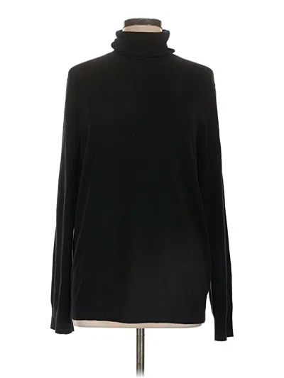 Pre-owned Theory Turtleneck Sweater In Black