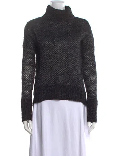 Pre-owned Theory Turtleneck Sweater In Black