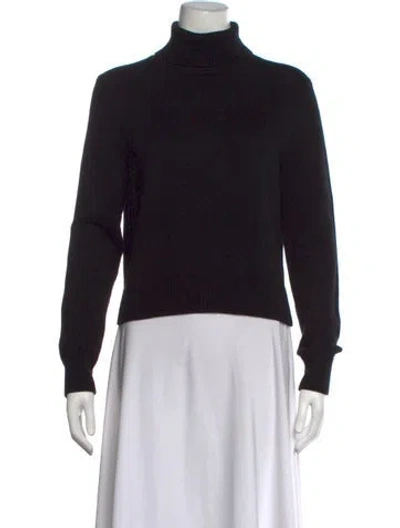 Pre-owned Theory Turtleneck Sweater In Black
