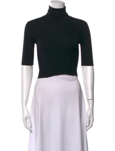 Pre-owned Theory Turtleneck Sweater In Black