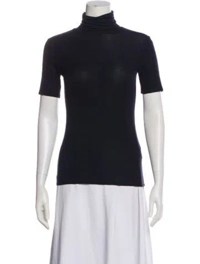 Pre-owned Theory Turtleneck Sweater In Blue