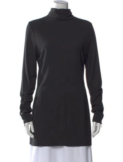 Pre-owned Theory Turtleneck Sweater In Blue