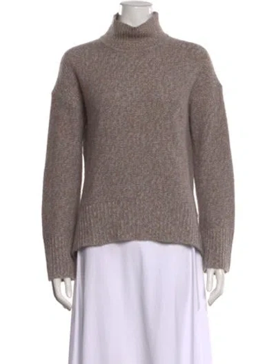 Pre-owned Theory Turtleneck Sweater In Brown