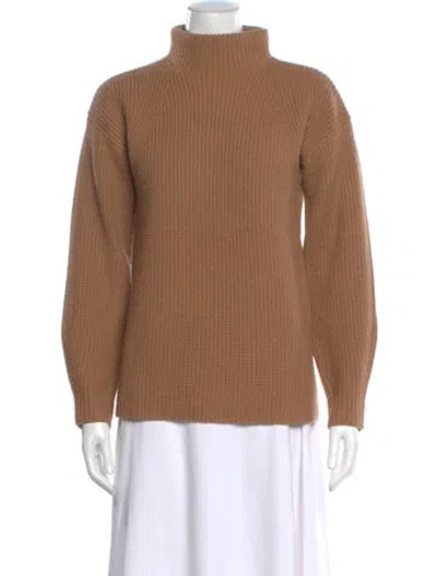 Pre-owned Theory Turtleneck Sweater In Brown