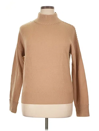Pre-owned Theory Turtleneck Sweater In Brown