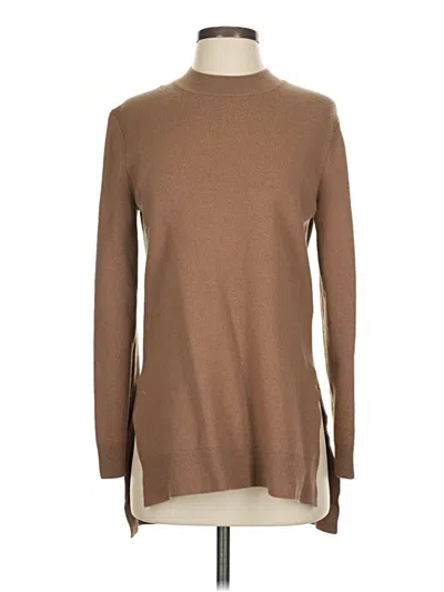 Pre-owned Theory Turtleneck Sweater In Brown