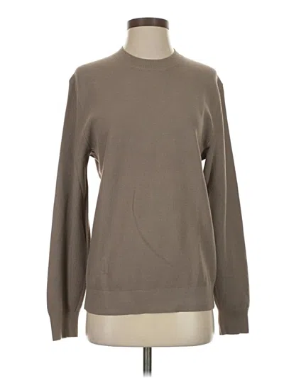 Pre-owned Theory Turtleneck Sweater In Brown