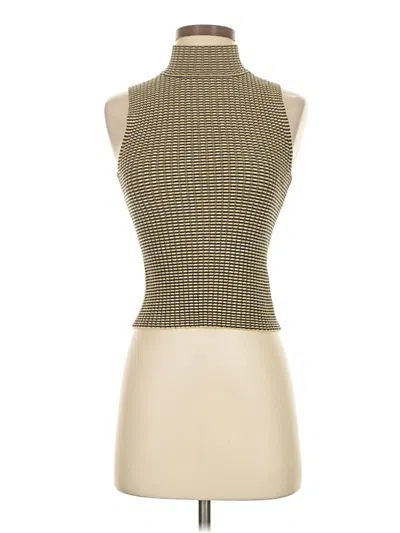 Pre-owned Theory Turtleneck Sweater In Gold