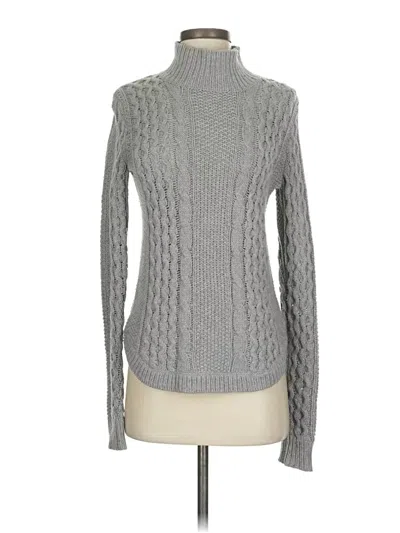 Pre-owned Theory Turtleneck Sweater In Gray