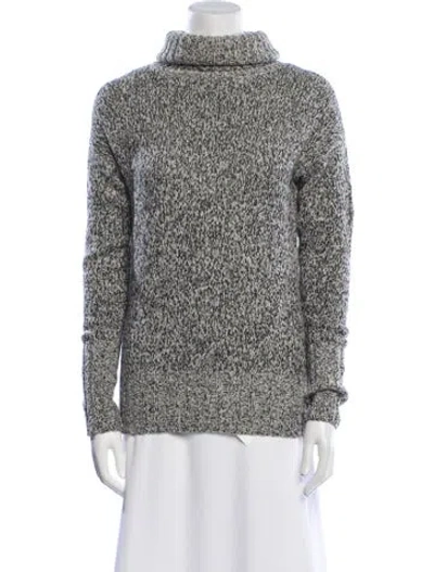 Pre-owned Theory Turtleneck Sweater In Gray