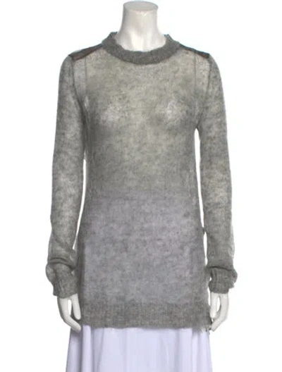 Pre-owned Theory Turtleneck Sweater In Gray